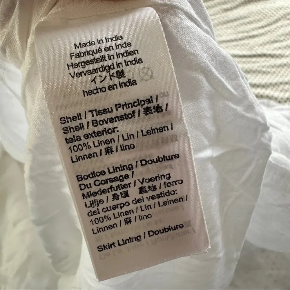 J. Crew White Linen Dress Linen NWT NEW 20 - Picture 5 of 10